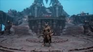 The First Berserker Khazan features a cell-shaded art style, reminiscent of the Darksiders series (Image via Nexon)